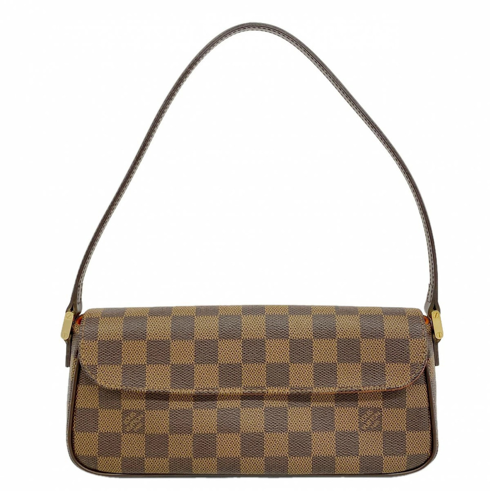 Louis Vuitton Damier Recoleta Handbag Ebene Brown